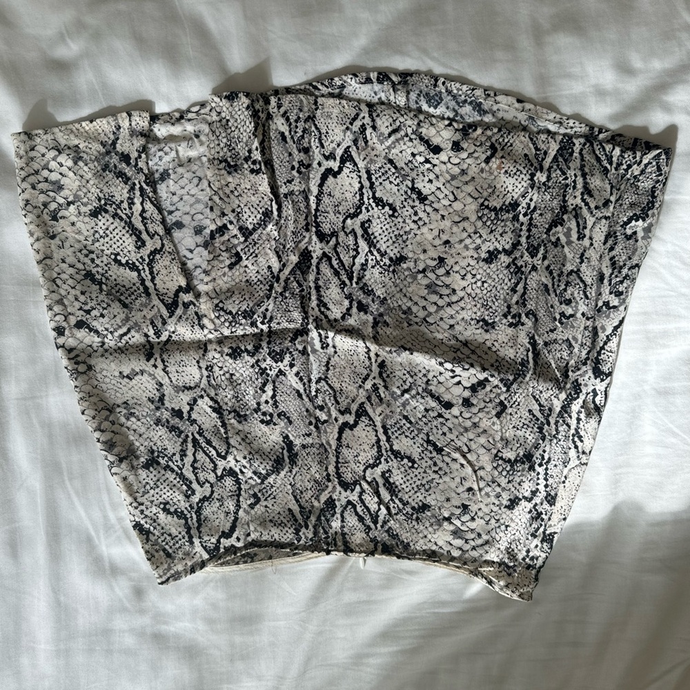 Reformation Snake Skin Mini Skirt - Picture 4 of 6